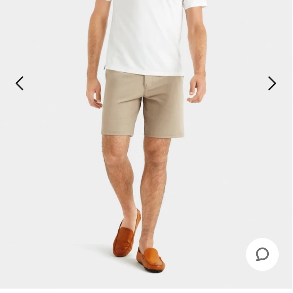 Rhone Commuter Shorts 9” - 32 - Khaki - NWOT
